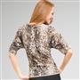 Animal print Boat Neck Sweater, , small
