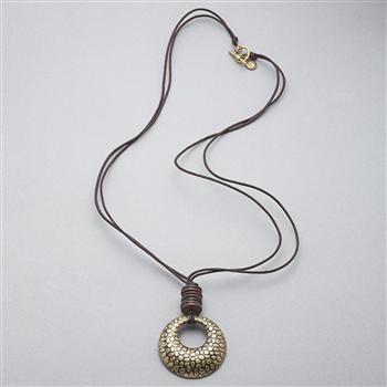 Drop Necklace, Gold, large
