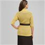 Novelty Stitch Belted Cardigan, Fennel, small